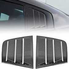 Carbon Fiber Rear Window Louvers Scoop Cover Vent For Dodge Charger 2011-2021