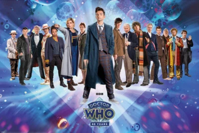 Doctor Who - TV Poster (60th Anniversary - All Doctors) (Dr. Who) (36" x 24")