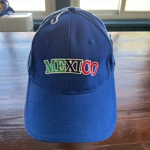 Sombrero México Club Cabo Dad Para Hombres Azul 3D Puff Bordado Ajustable Correa Gorra - Imagen 1 de 8