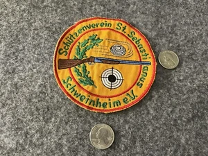 Vintage US Military Germany Schutzenverein ST. Sabasti anus Rod & Gun Club Patch - Picture 1 of 3