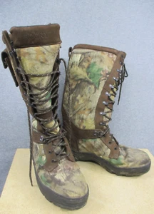 Rocky Snake Waterproof Boots Mens 12 M Mossy Oak Breakup 16" Hunting 7580 - Picture 1 of 15