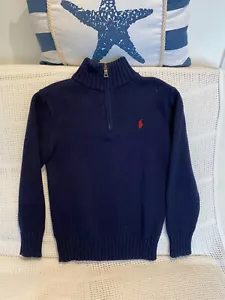 ♛NEU♛Ralph Lauren♛ Pullover ♛blau♛Gr. 122 7Jahre♛Np € 114,95♛ - Bild 1 von 3