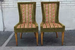 Pair of Vintage Italian Fireside Chairs, Mid-Century, Side/End Accent Chairs, - Picture 1 of 9