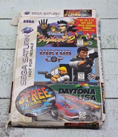 Sega Saturn 3 Free Games Bundle Sleeve - NOT FOR RESALE - Promo Pack 1996