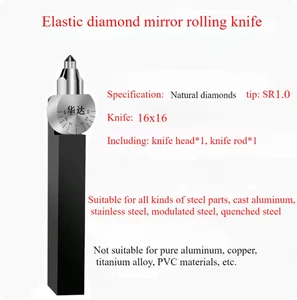 Diamond Mirror Finishing Rolling Tool CNC Lathe Chip Removing Roller R1.0 16x16 - Picture 1 of 2