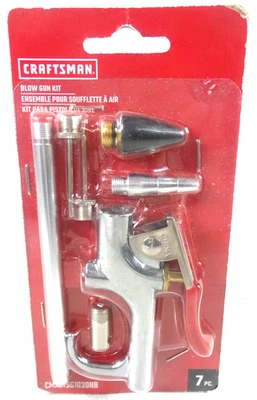 KIT PISTOLA SOPLADORA CRAFTSMAN 7 PIEZAS CMXZTGS1030NB (G134740-11 BY-14H) Foto 1 de 4