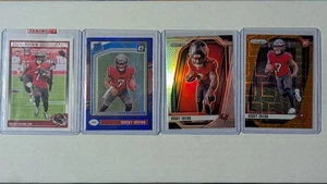 Bucky Irving 4 Card (RC) Lot Score Redemption Prizm Silver Lazer Optic Blue Hype - Picture 1 of 12