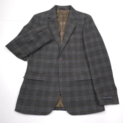 $295 Vince Camuto Verde A Cuadros Calce Ajustado Abrigo Deportivo Chaqueta Para Hombres Talla 38R Foto 1 de 4