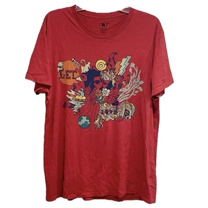 Camiseta artística Gap X Red Masayoshi Nakamura para hombre talla grande roja japonesa Let in Love - Imagen 1 de 6