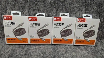 4 x USB-C to USB-C PD 30W Fast Charger Cable 100cm For iPhone 15 16 Plus Pro Max - Image 1 of 4