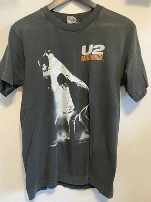 Vintage U2 Rattle and Hum 1988 Tour T-Shirt 80's Single Stitch Size Medium - Image 1 of 4