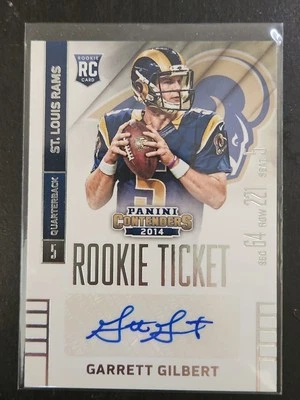 2014 Panini Contenders Garrett Gilbert Rookie Ticket Auto #128 Los Angeles Rams - Image 1 of 2
