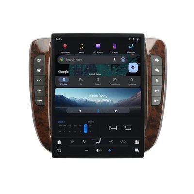 13.8-INCH Android Vertical Screen Tesla Style GPS Stereo For GMC Yukon 2007-2013 Foto 1 de 4
