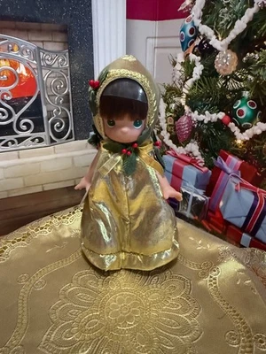 Muñeca de vinilo Precious Moments 7" - campana dorada niña (Ding-A-Ling) excelente y linda Foto 1 de 4