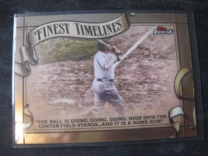 BABE RUTH 2025 Topps Finest FINEST TIMELINES #FT-20 NEW YORK YANKEES Mint - Picture 1 of 2