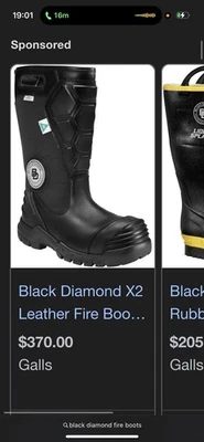 Black Diamond X2 Leather Firefighter Boots - Image 1 of 4