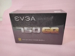 New Sealed EVGA 750 GQ 750 W Power Supply (210-GQ-0750-V1) - Picture 1 of 6