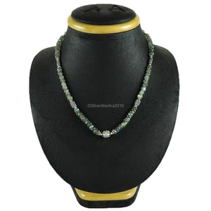 Labradorite Gemstone 925 Sterling Silver Wife Beaded Christmas Necklace Jewelry - Picture 1 of 6