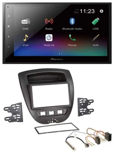 Pioneer USB Bluetooth DAB 2DIN MP3 Autoradio für Peugeot 107 Citroen C1 Toyota A - Bild 1 von 6