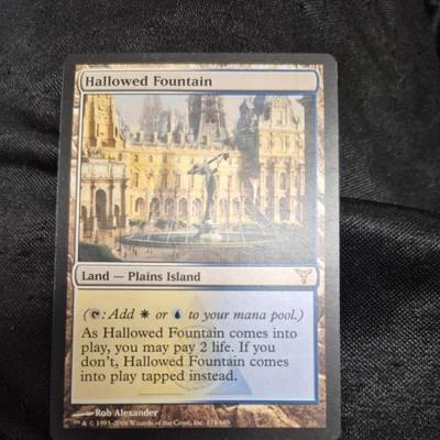 MTG " Hallowed Fountain   " from Dissention EX to NMT  Free ship NMT Beauty - Image 1 of 4