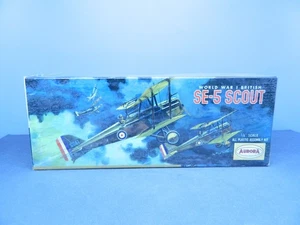 1/48 Kit Vintage 1963 Aurora No. 103-100 WORLD WAR I BRITISH SE-5 SCOUT Complete - Picture 1 of 4