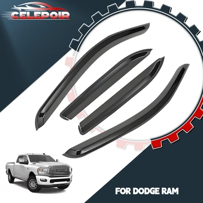 Dodge Ram 1500 2500 cabina cuádruple viseras ventana lluvia protección solar ventilación EE. UU. 02-09* Foto 1 de 4