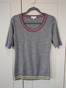 John Smedley Ladies Merino Wool Top Size Small, Grey, Smart Crew Neck Jumper - Picture 1 of 24