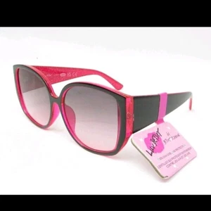 Occhiali da sole Luv Betsey by Betsey Johnson - LUV 23 73 BLK 100% protezione UV nuovi con etichette - Foto 1 di 11