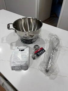All Clad Schneebesenschüssel Edelstahl/Gummiständer mit Messlöffeln Schneebesen Neu - Bild 1 von 7