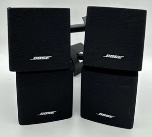 Bose Set If 4 Lifestyle Surround Sound Single Cube Speakers Black W/ Mounts - Picture 1 of 20