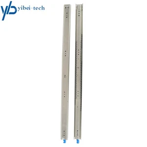 1 Paio Scorrevoli per Cassetto Bloccaggio 40" Prolunga Completa e Serratura Capacità di Carico 250 libbre - Foto 1 di 12