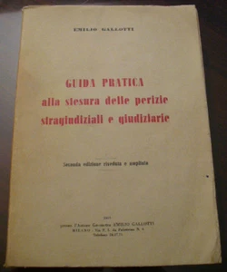 (PRL) ANTIQUE BOOK 1953 LIBRO ANTICO GUIDA PRATICA ALLA STESURA PERIZIE VINTAGE - Picture 1 of 1