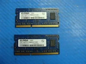 iMac A1311 Elpida 4GB 2x2GB PC3-10600S RAM Memory EBJ20UF8BCS0-DJ-F 661-5938 - Picture 1 of 2