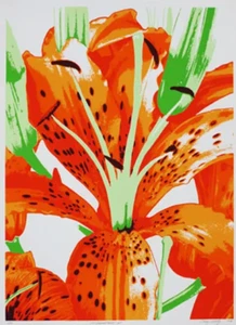Lily & Iris Serigraphs SCREEN PRINTED by BARRY SEELIG - Picture 1 of 7