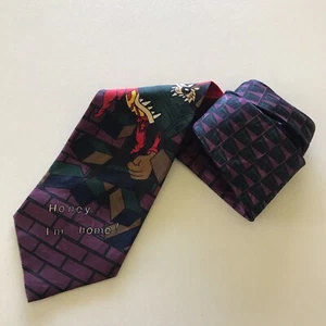 Vintage 1994 Davenport Taz Neck Tie - Warner Bros Looney Tunes Tasmanian Devil - Picture 1 of 7