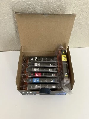 EZ INK 250XL / 251XL Black (1) Cyan (1) Magenta (1) Yellow (1) PGBK (1) Gray (2) - Image 1 of 4