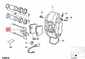 Genuine BMW M5 E31 E34 850CSi 3.8 Coupe Sedan Wagon MOUNTING ATE 34112227506 - Picture 1 of 1