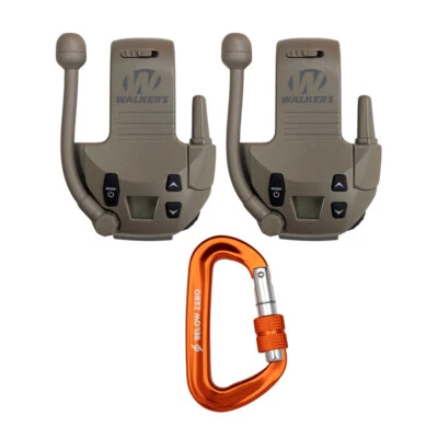 Walker's Razor 22 Channel Flat Dark Earth 2 Pack Walkie Talkie Attachment Bundle - Image 1 of 4