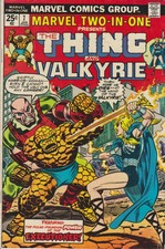 Marvel Two-In-One #7. Jan 1975. Marvel. Thing/Valkyrie. GD/VG.
