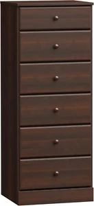 6 Drawer Lingerie Bureau Tall Dresser Chest Narrow Space Saver Furniture Storage - Picture 1 of 12