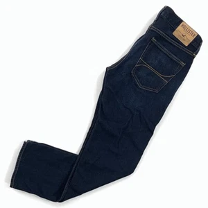Hollister Mens Classic Straight Jeans Blue 5 Pocket Dark Wash Denim 32.5x31 - Foto 1 di 11