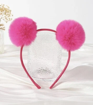 Linda diadema para fiesta decoración de pompón para niña 1 pieza Foto 1 de 3