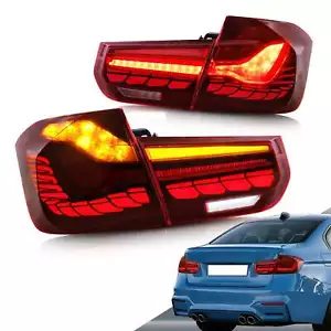 Par de luces traseras LED VLAND juego trasero para 2012–18 BMW M3 F30 F35 F80 luz de freno - Imagen 1 de 13