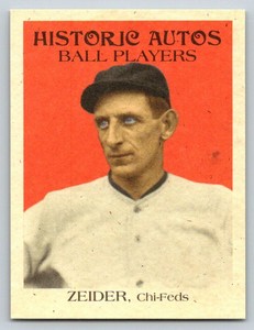 2019 Historic Autographs The Federal League #49 Rollie Zeider NM+