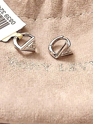 ¡¡NUEVO!! $1,870 Bony levy Diamond Kyara Oro Blanco 18K Pendientes Abrazados ¡Liquidación!! Foto 1 de 4