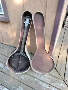 Vintage 60s Harmony 4 String Tenor Project Banjo, Nice Condition, Missing Parts - Picture 1 of 11