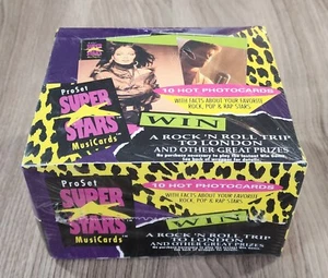 1991 Pro Set Super Stars Musicards Trading Card Wax Box Factory Sealed 36 Packs - Bild 1 von 4