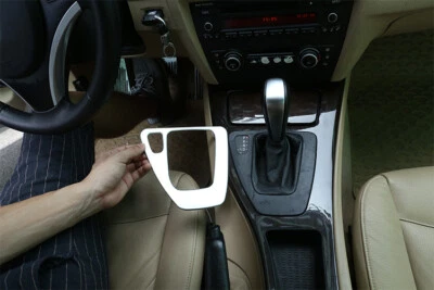 Chrome Central Control Gear Shift Trim Cover For BMW 3 Series E90 E92 2005-2012 - Image 1 of 4