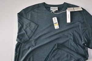 Tommy Bahama T Tee Shirt Flip Sky Performance Forest Blue SS Medium M - Picture 1 of 3