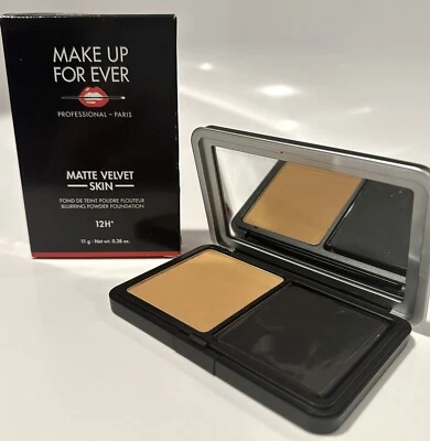 MAKE UP FOR EVER MATTE VELVET SKIN COMPACT BLURRING POWDER FOUNDATION Y415 NIB - Image 1 of 2